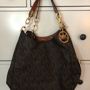 Michael Kors shoulder fulton signature bag purse